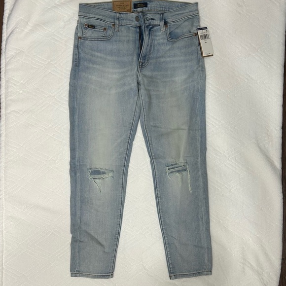 Polo Ralph Lauren The Tompkins Skinny Crop Size 28 - Picture 5 of 16
